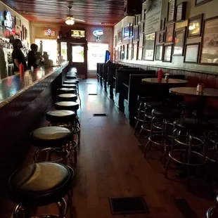 View from back of bar