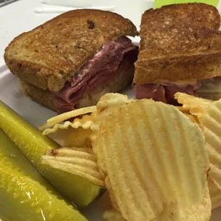 A delicious Reuben made by Dave.  Recommended!