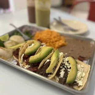 Barbacoa and al pastor  Tacos Matamoros