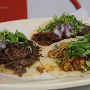 Tacos (Chicken Tinga, Barbacoa, Beef Birria)