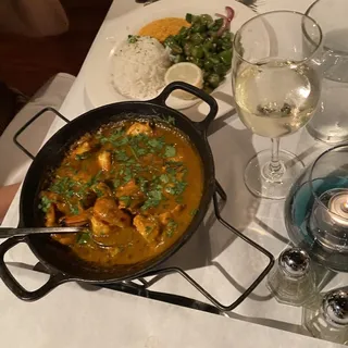 Ximxim de Galinha com Camaroes