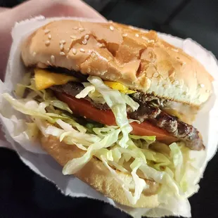 Double cheeseburger