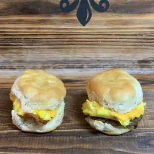 Bacon Biscuit &amp; Sausage Biscuit