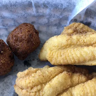 Catfish and hush puppies