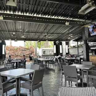 Outdoor dining area