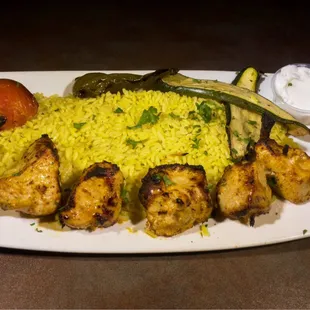 Chicken Kabob Plate