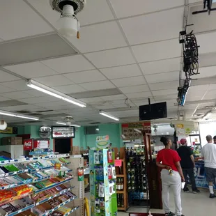 customers in a grocery store