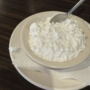 Hard plastic in cottage cheese
