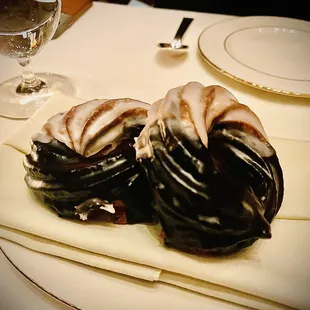 Black and White Crullers