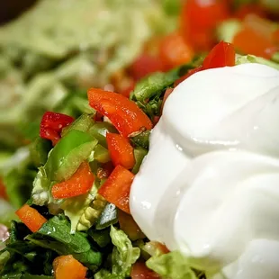 A good Taco Salad... would have been great if there was a semblance of beans or pinto beans or refried beans or...