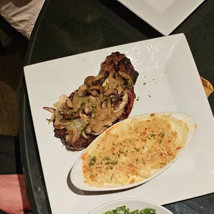 Ribeye and Mac n Cheese