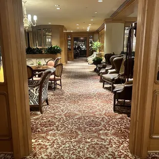 a view of the dining area