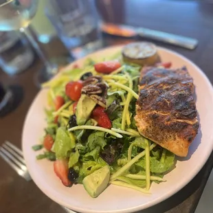 Chopped Salad with Salmon