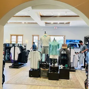 the clothing section