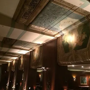 Beautiful ceilings in the grill at Palm court!