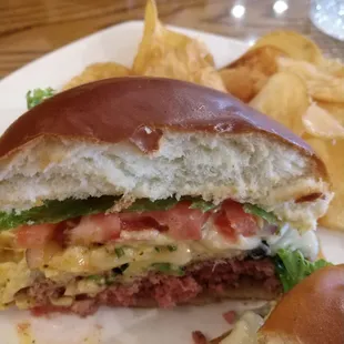 Crab Mac Burger