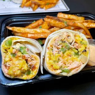 Grilled Salmon Wrap