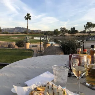 Shrimp Po'boy and a view!