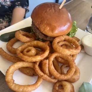 loved their onion rings &amp; burger