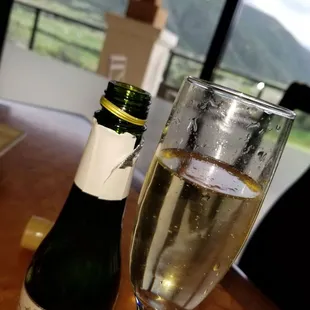 My fave, champagne,  or is it sparkling wine? It's a brut, for $7. Cant be that anywhere!!