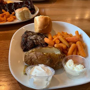 a plate of food on a table