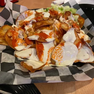 Buffalo chicken nacho chips