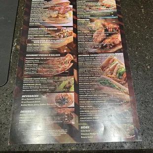 the menu