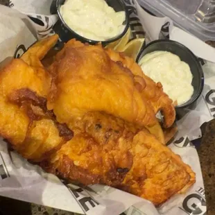 Delicious fish and chips