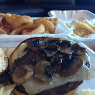 Mushroom Swiss Burger