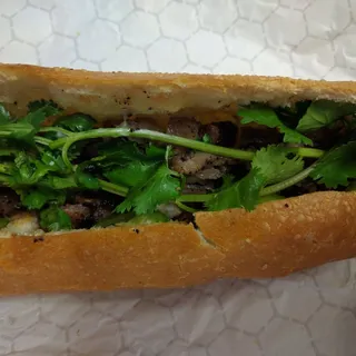 BBQ Pork Banh Mi Sandwich