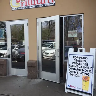 Outdoor dining available (as well as indoor &amp; bar seating)