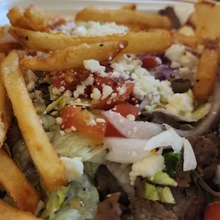 Gyro to go. Ask for extra sauce