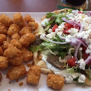 Gyro with Tator Tots