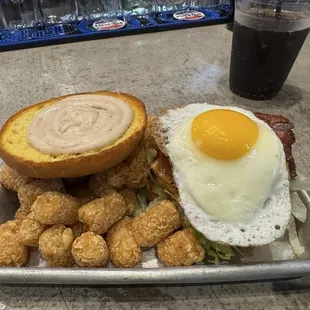 Sunday Morning Hangover with tots