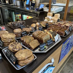 a variety of baked goods