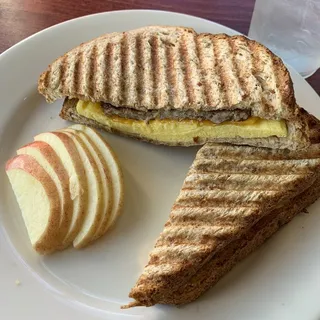 Sausage, Egg and Cheese Panini