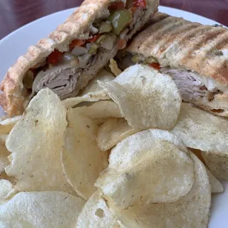 Blackened Turkey Muffaletta Sandwich