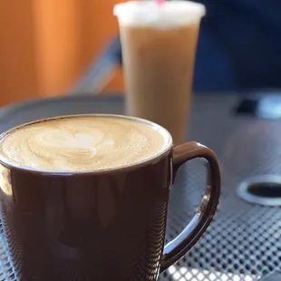 Large mint chocolate frappe