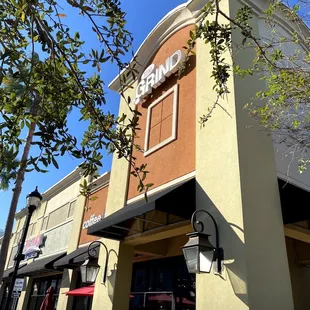 the outside of the building