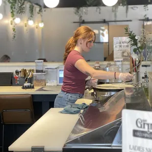 Bar and crepe station