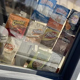 Many choices of chips with a great sandwich!