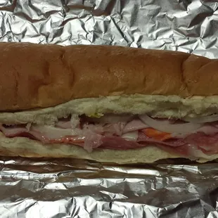 The Hero w/ double meat and cheese
