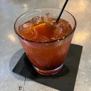 Whiskey old fashioned sour! Yum!
