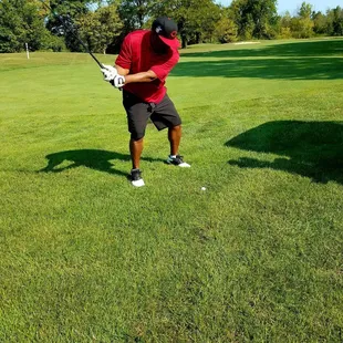 My golf action shot!!