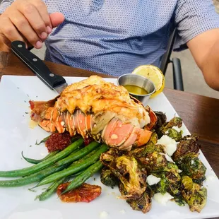 Wood fired lobster