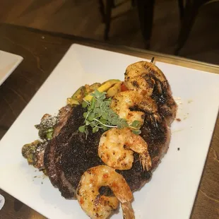 Steak and shrimp