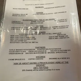 Current menu 3/2024