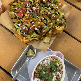 Nachos and street corn