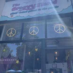 the front of the store