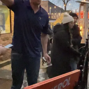 Served who physically assaulted guests and could not control his anger.